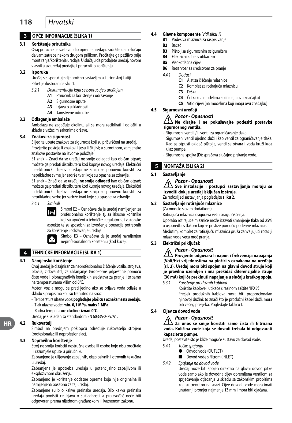 118 hrvatski | Makita HW151 User Manual | Page 118 / 140