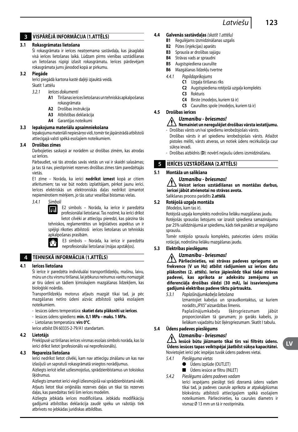 123 latviešu | Makita HW151 User Manual | Page 123 / 140