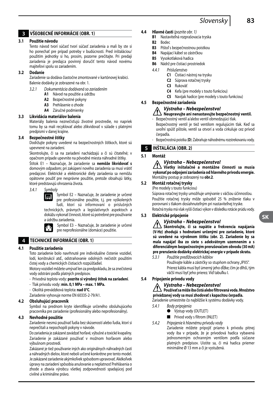 83 slovensky | Makita HW151 User Manual | Page 83 / 140