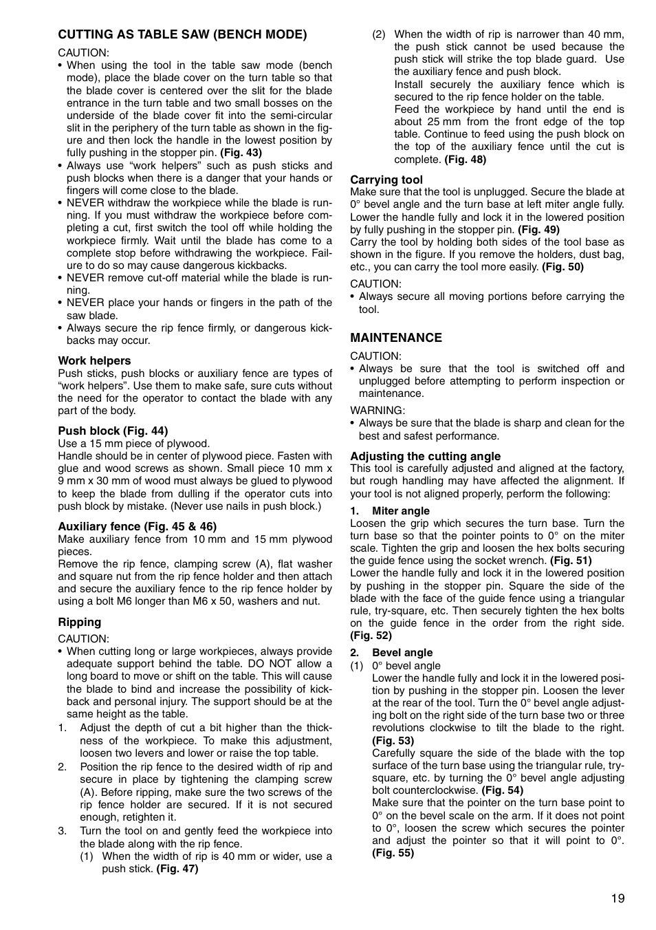 Makita LH1040F User Manual | Page 19 / 60