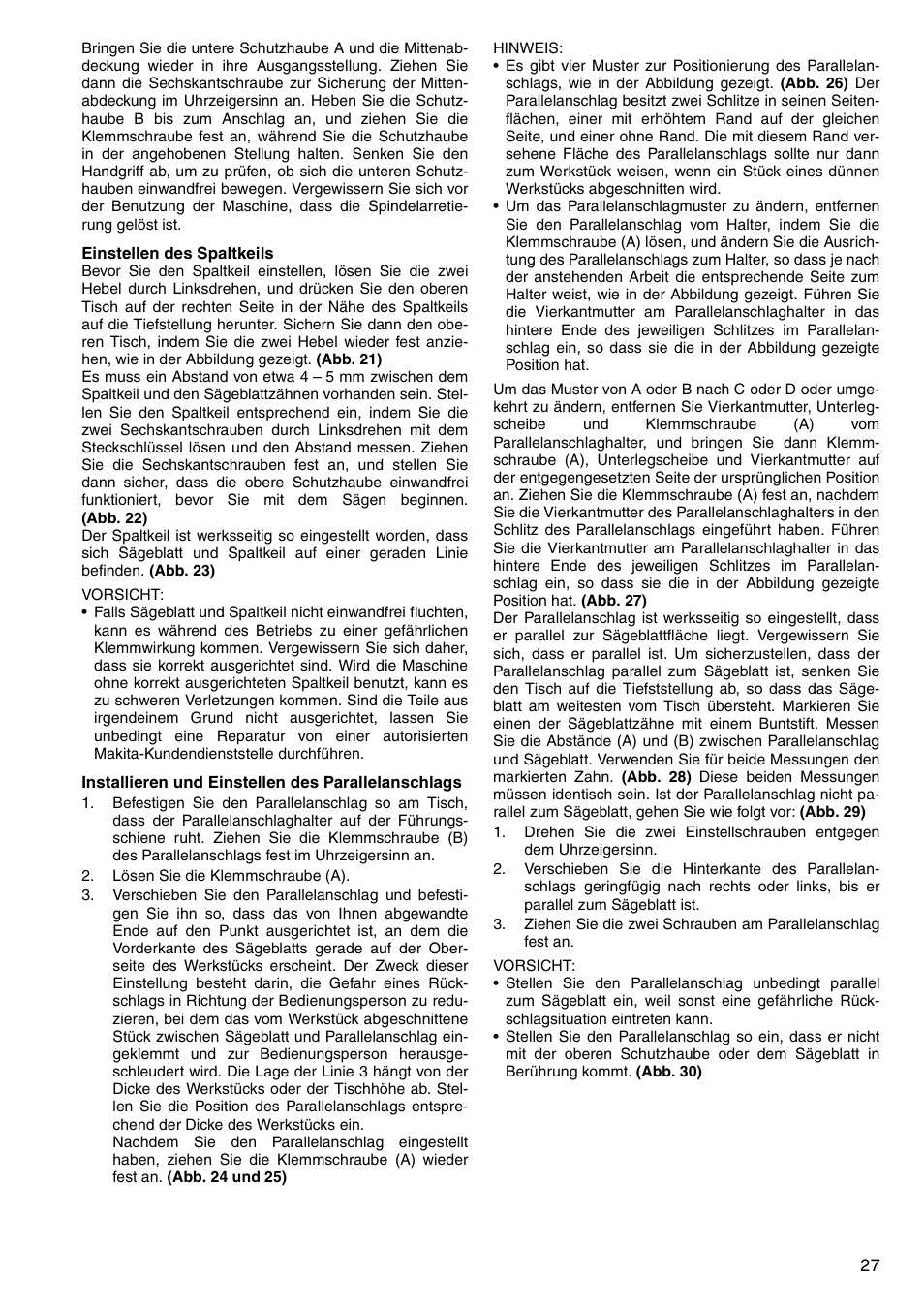 Makita LH1040F User Manual | Page 27 / 60