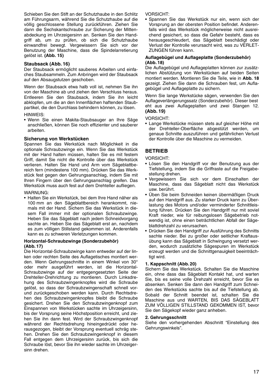 Makita LS1440 User Manual | Page 17 / 36