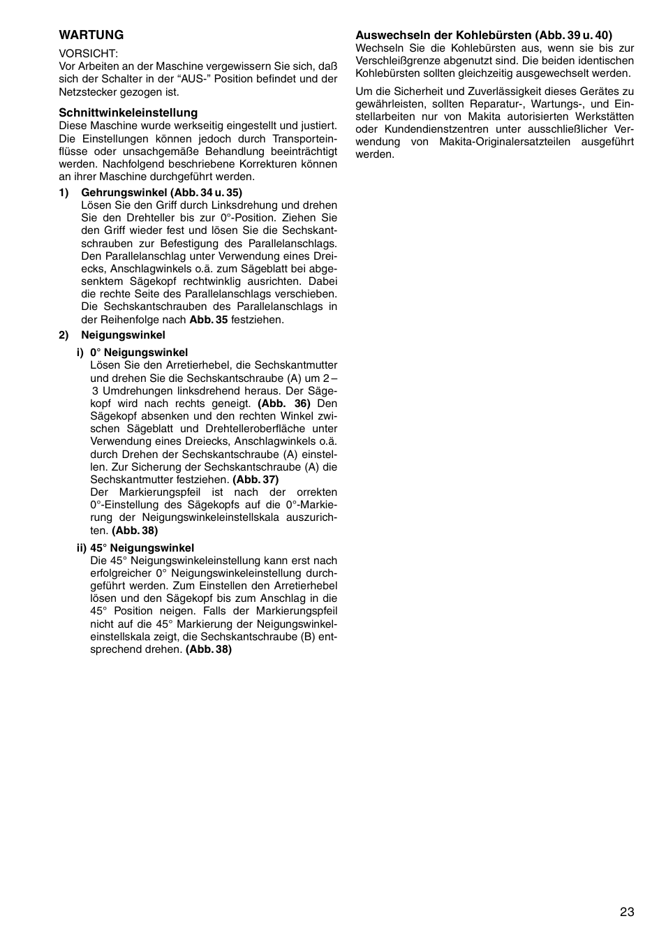 Makita LS1040F User Manual | Page 23 / 44