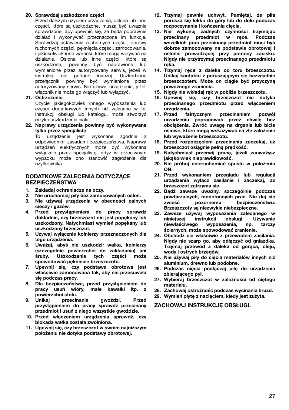 Makita LS1040F User Manual | Page 27 / 44