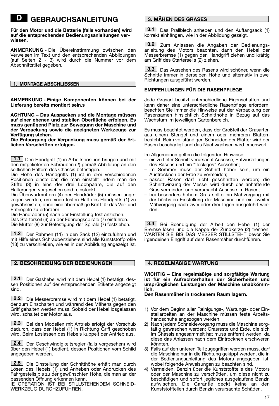 Gebrauchsanleitung | Makita PLM5115 User Manual | Page 17 / 132