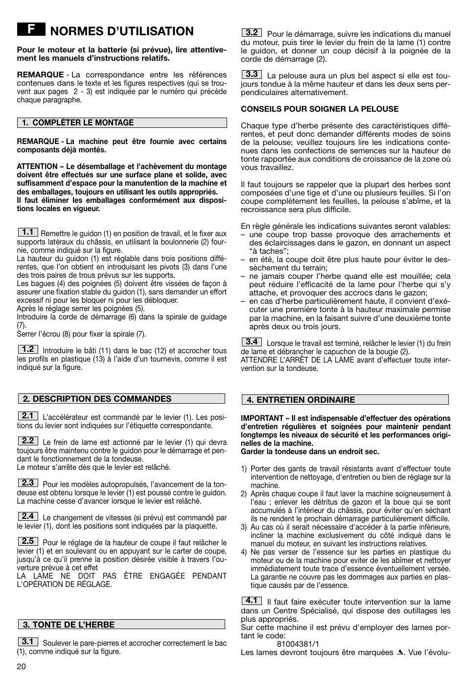 Normes d’utilisation | Makita PLM5115 User Manual | Page 20 / 132