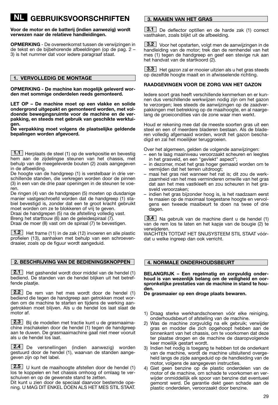 Gebruiksvoorschriften | Makita PLM5115 User Manual | Page 29 / 132