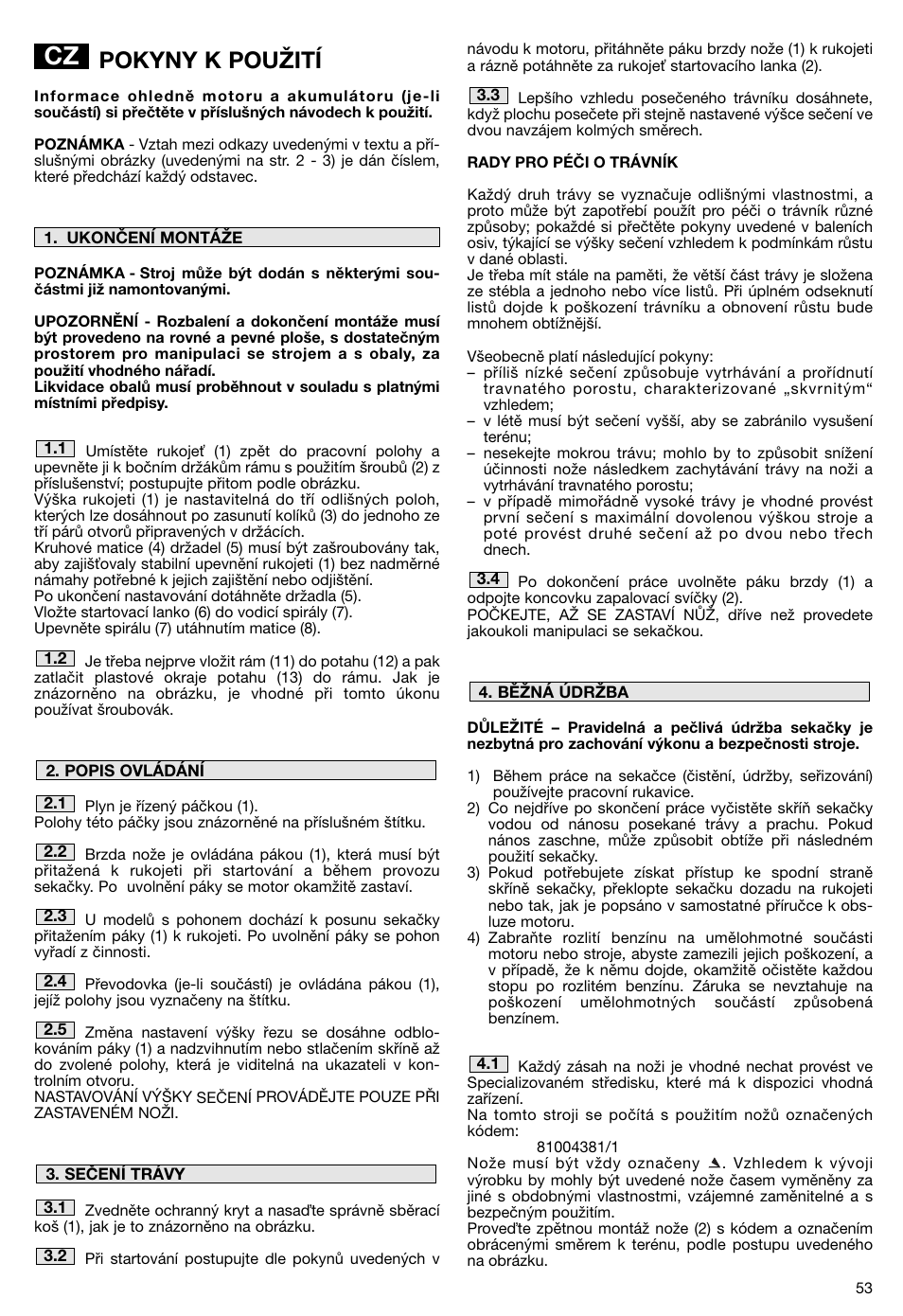 Pokyny k použití | Makita PLM5115 User Manual | Page 53 / 132