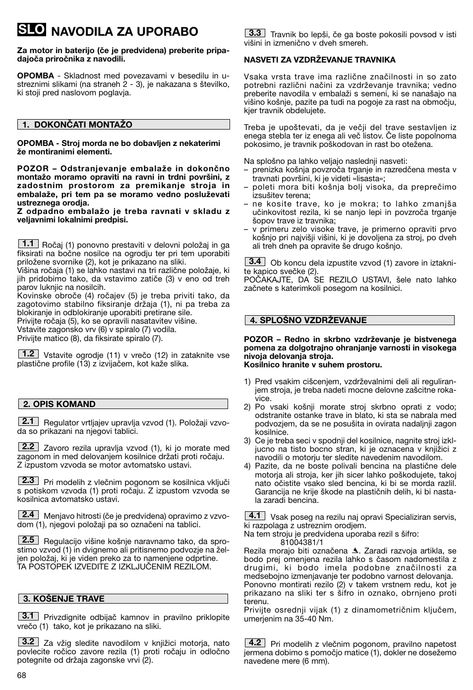 Navodila za uporabo | Makita PLM5115 User Manual | Page 68 / 132