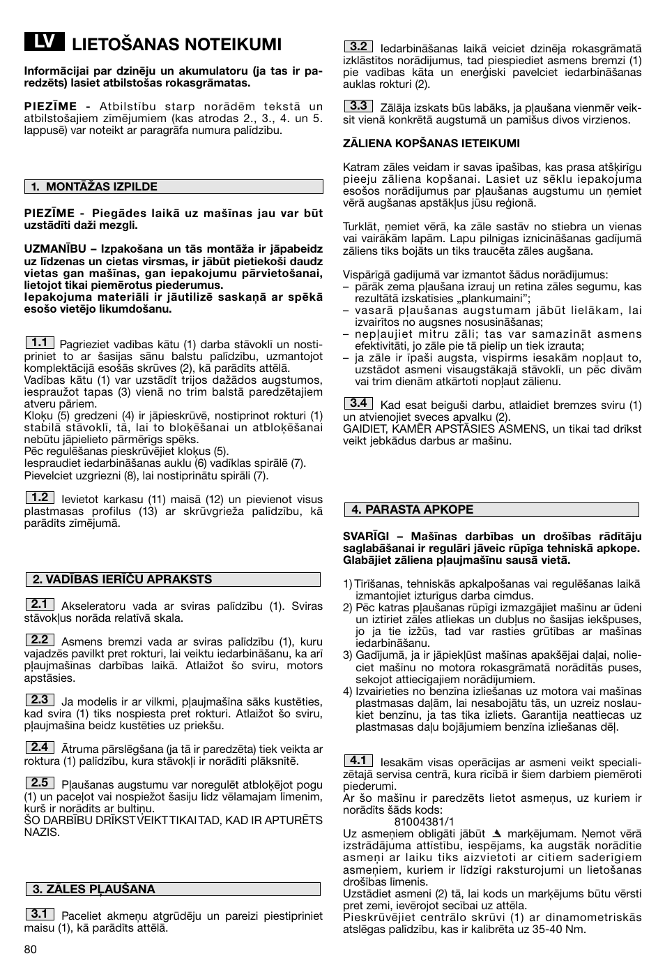 Makita PLM5115 User Manual | Page 80 / 132