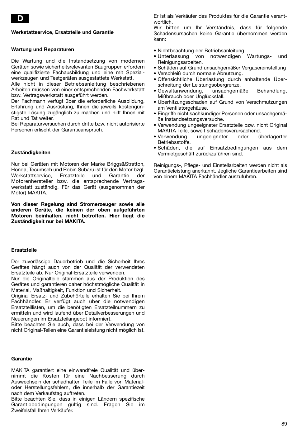 Makita PLM5115 User Manual | Page 89 / 132