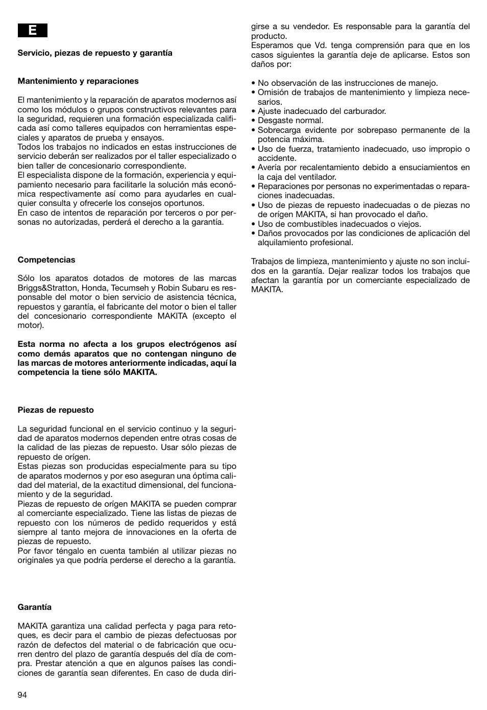 Makita PLM5115 User Manual | Page 94 / 132