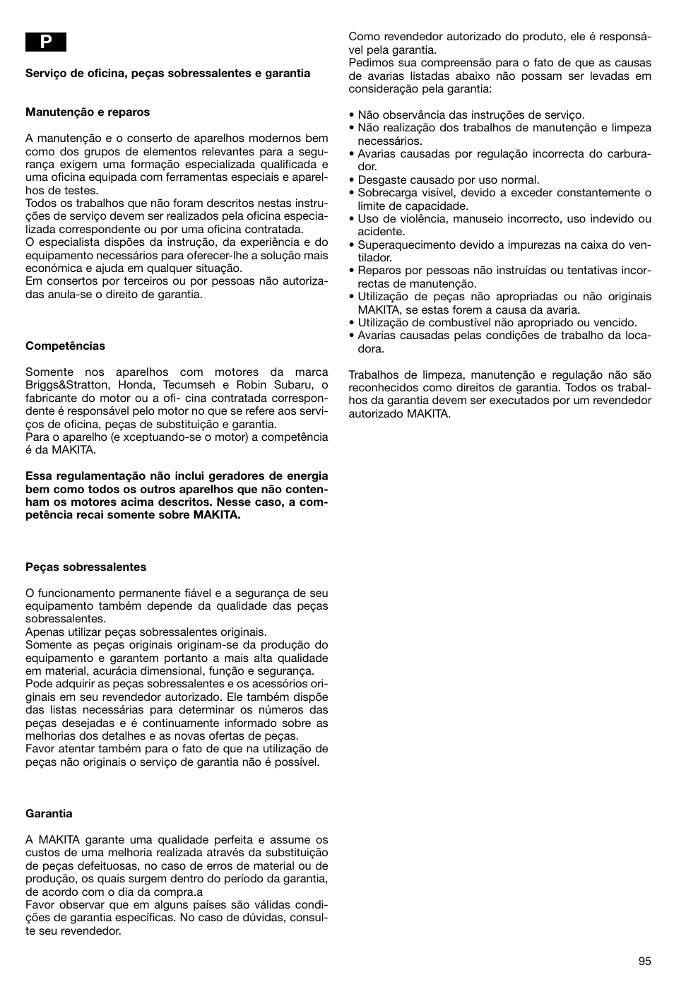 Makita PLM5115 User Manual | Page 95 / 132