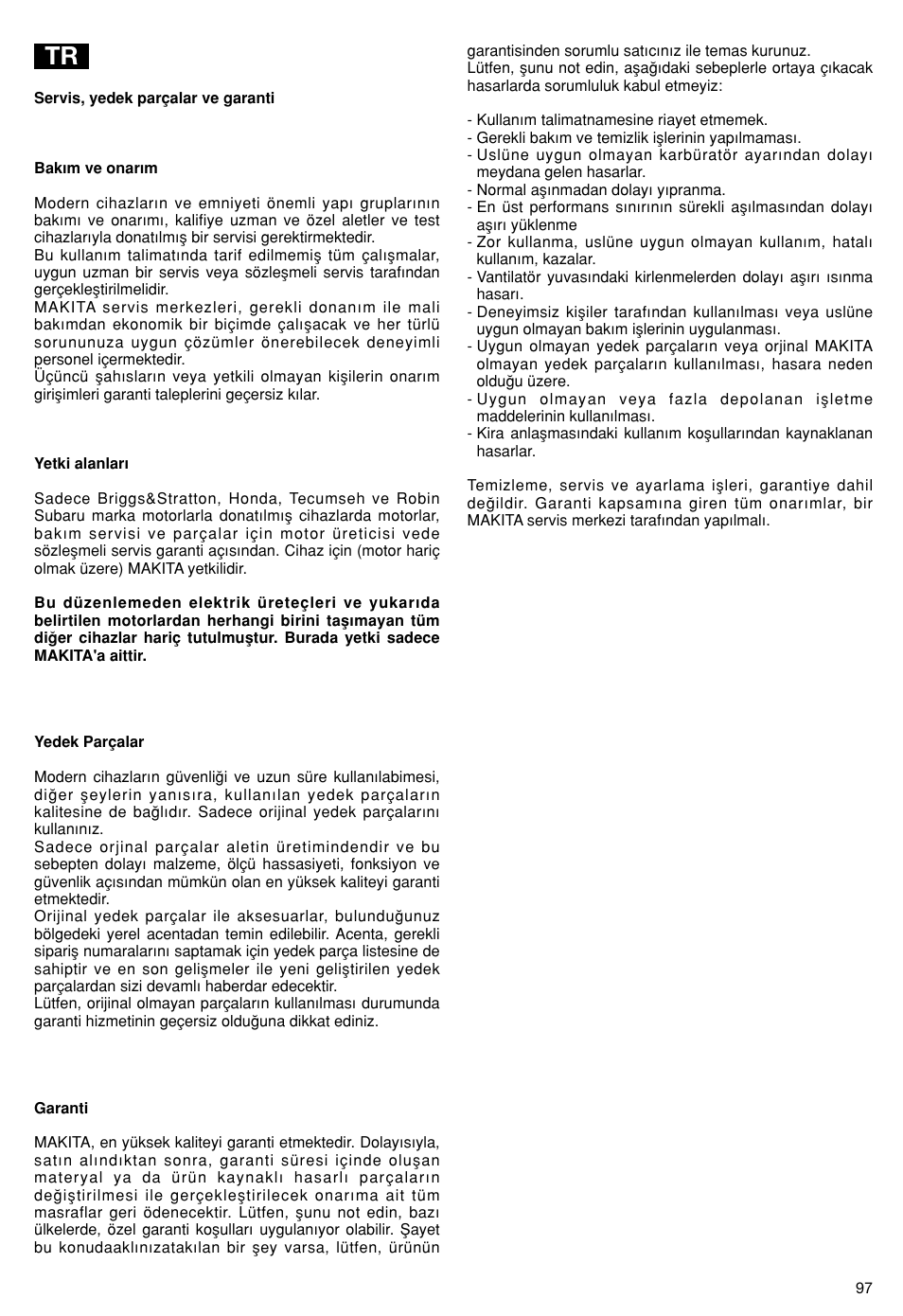 Makita PLM5115 User Manual | Page 97 / 132