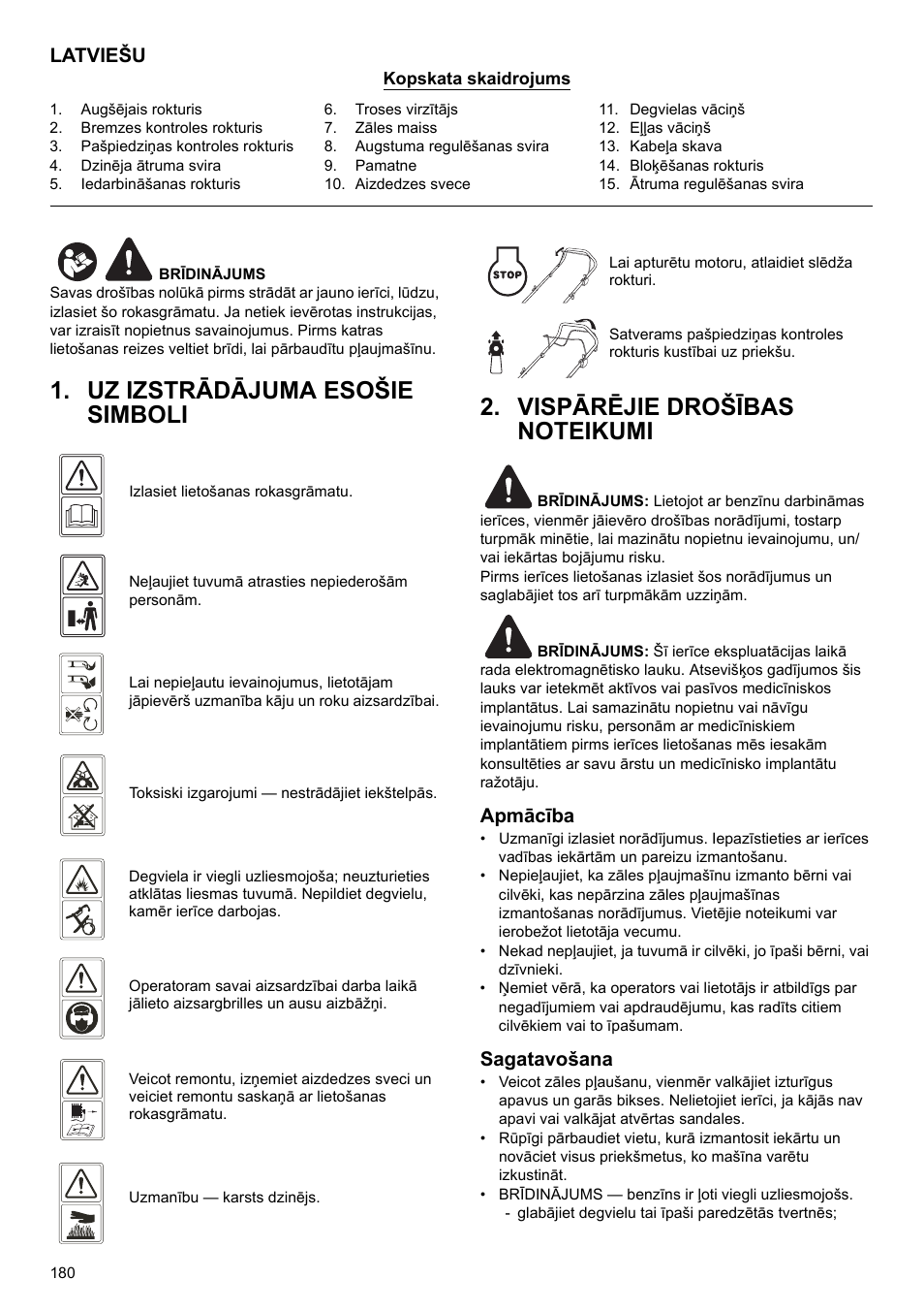 Latviešu, Apmācība, Sagatavošana | Makita PLM4622 User Manual | Page 180 / 212