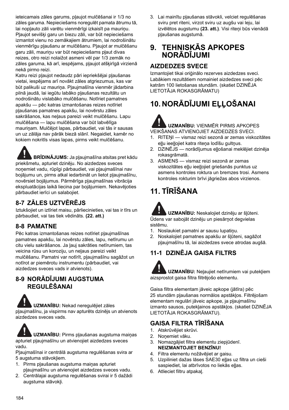 Tehniskās apkopes norādījumi, Norādījumi eļļošanai, Tīrīšana | Makita PLM4622 User Manual | Page 184 / 212