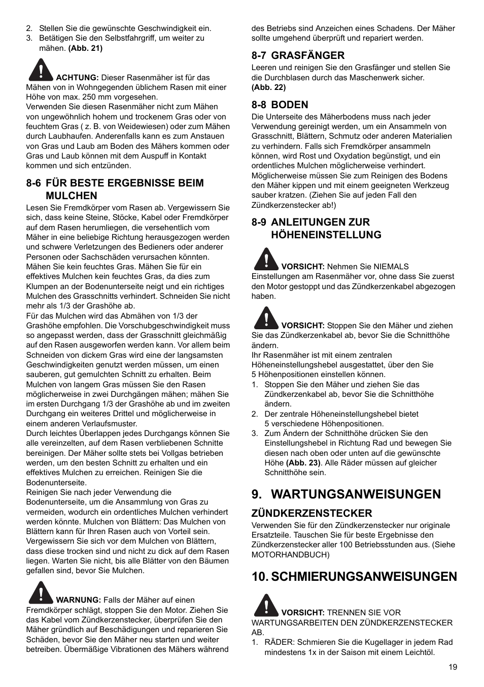 Wartungsanweisungen, Schmierungsanweisungen | Makita PLM4622 User Manual | Page 19 / 212