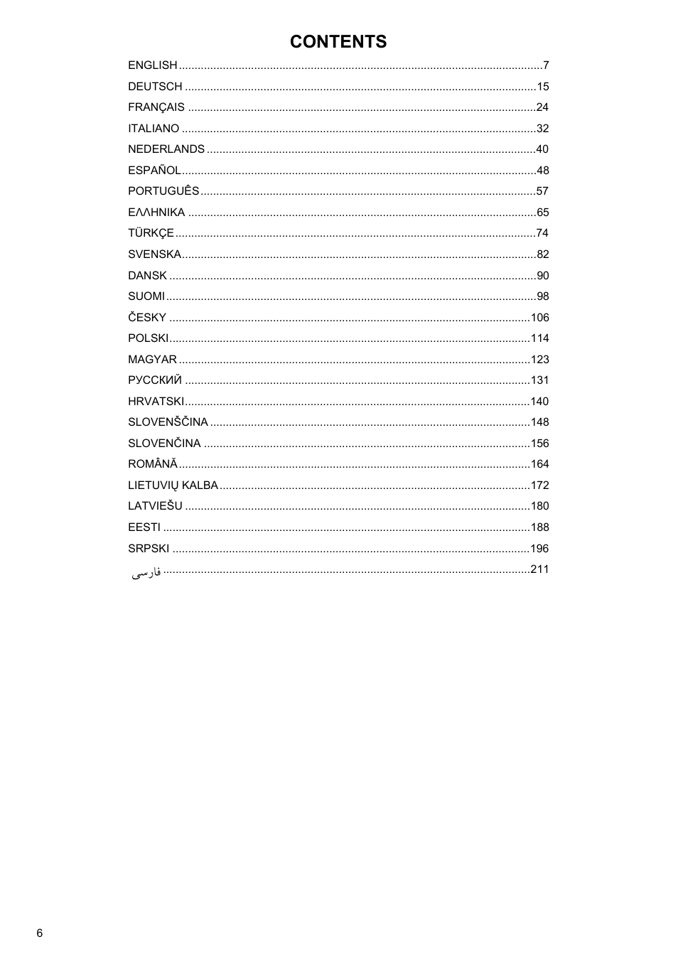 Makita PLM4622 User Manual | Page 6 / 212