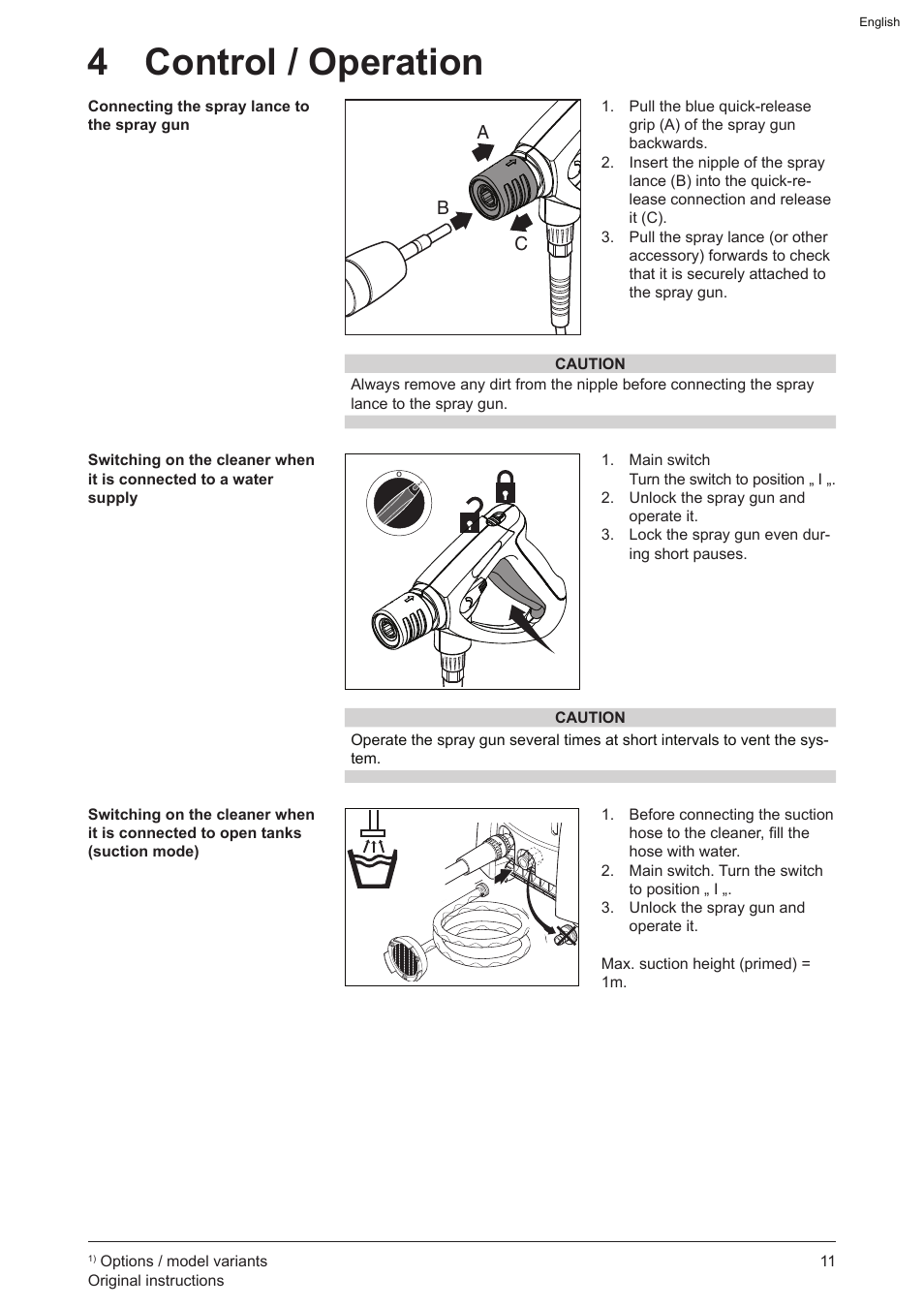 4 control / operation | Graco AquaMax-E 3050 User Manual | Page 11 / 396