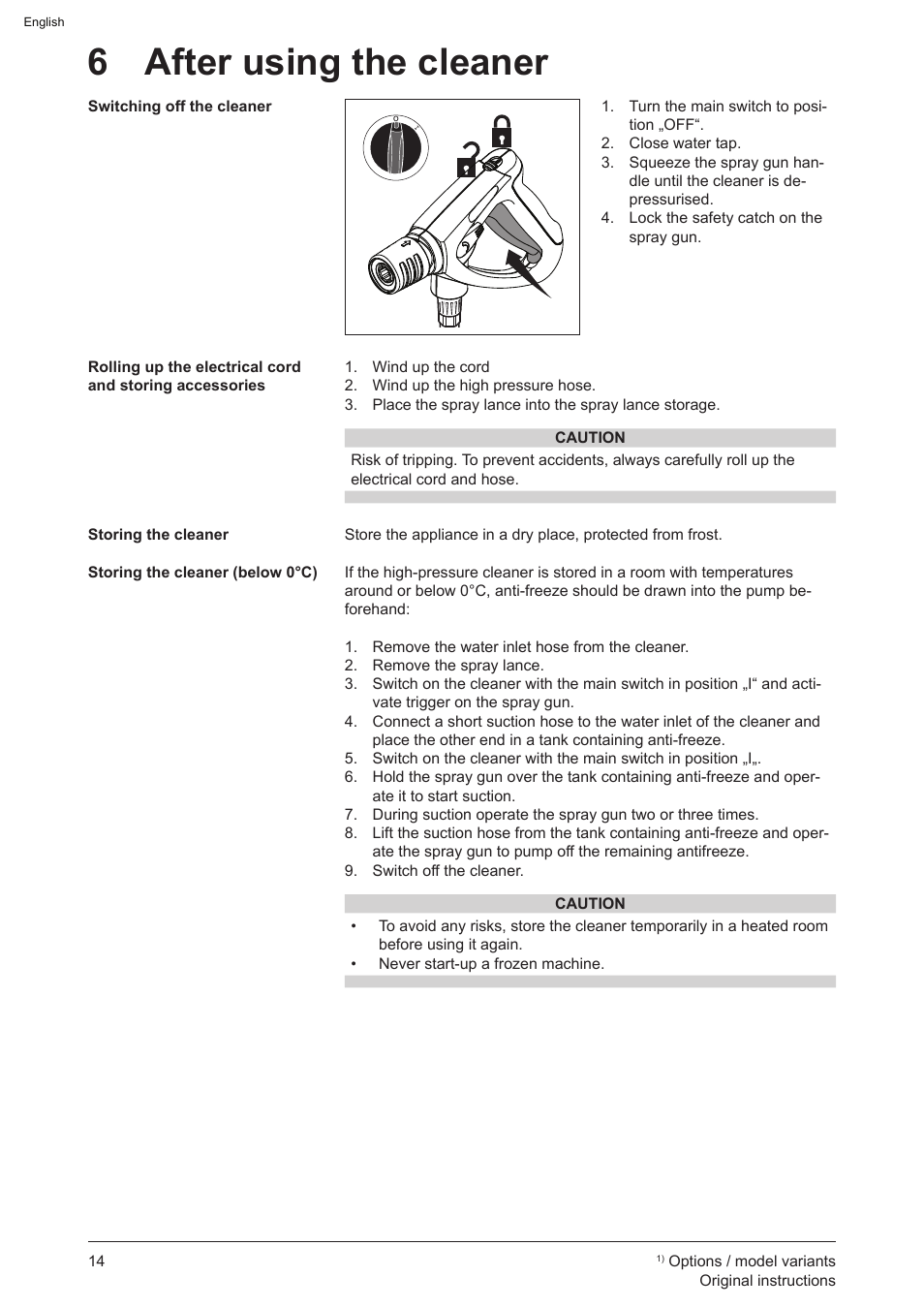 6 after using the cleaner | Graco AquaMax-E 3050 User Manual | Page 14 / 396