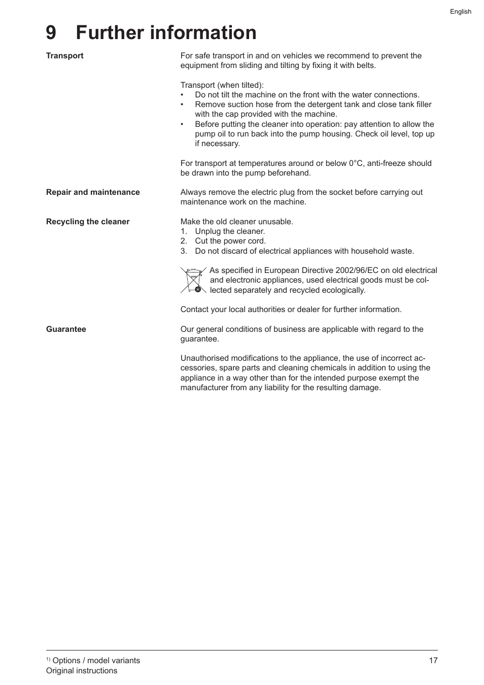 9 further information | Graco AquaMax-E 3050 User Manual | Page 17 / 396