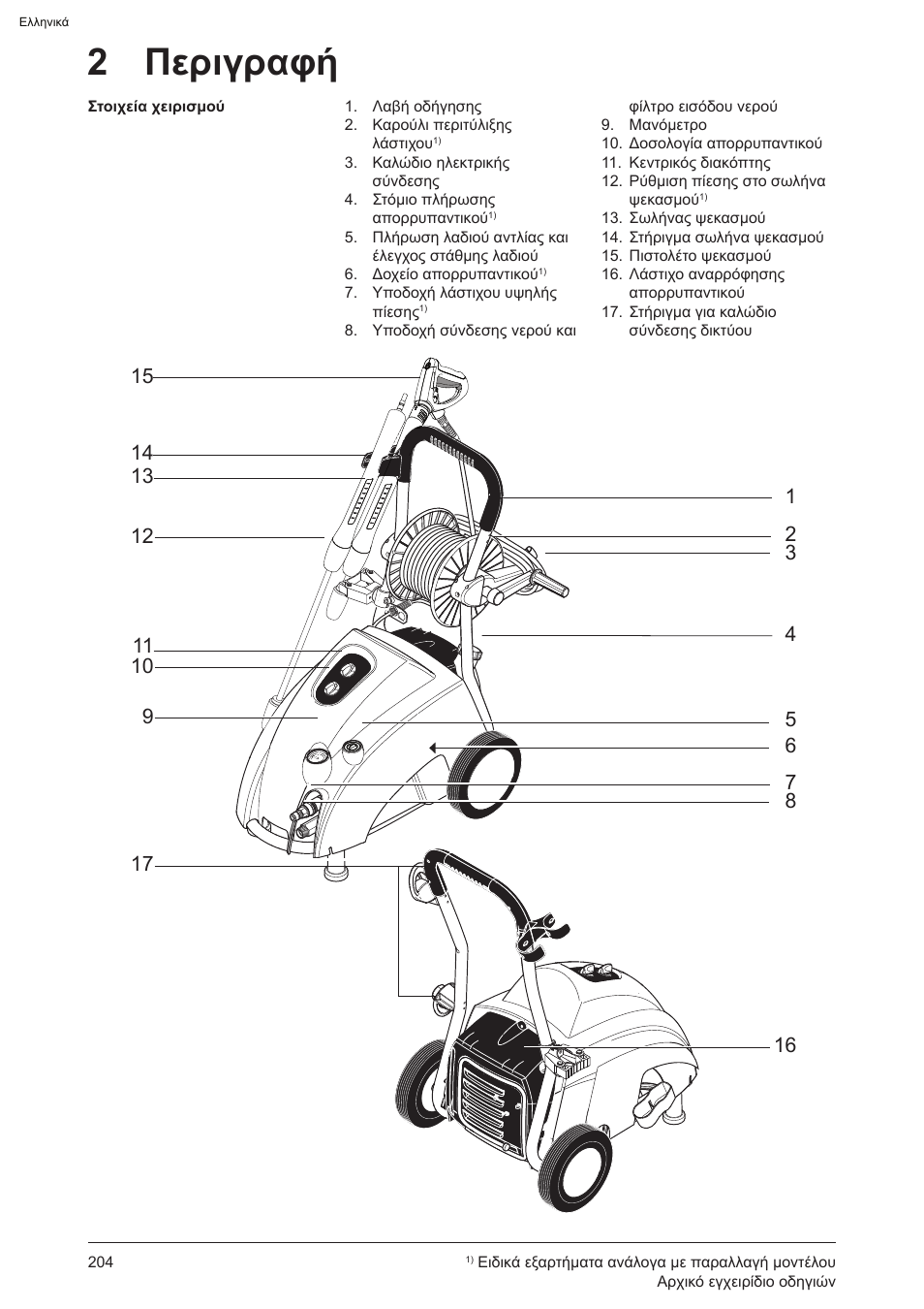 2 περιγραφή | Graco AquaMax-E 3050 User Manual | Page 204 / 396
