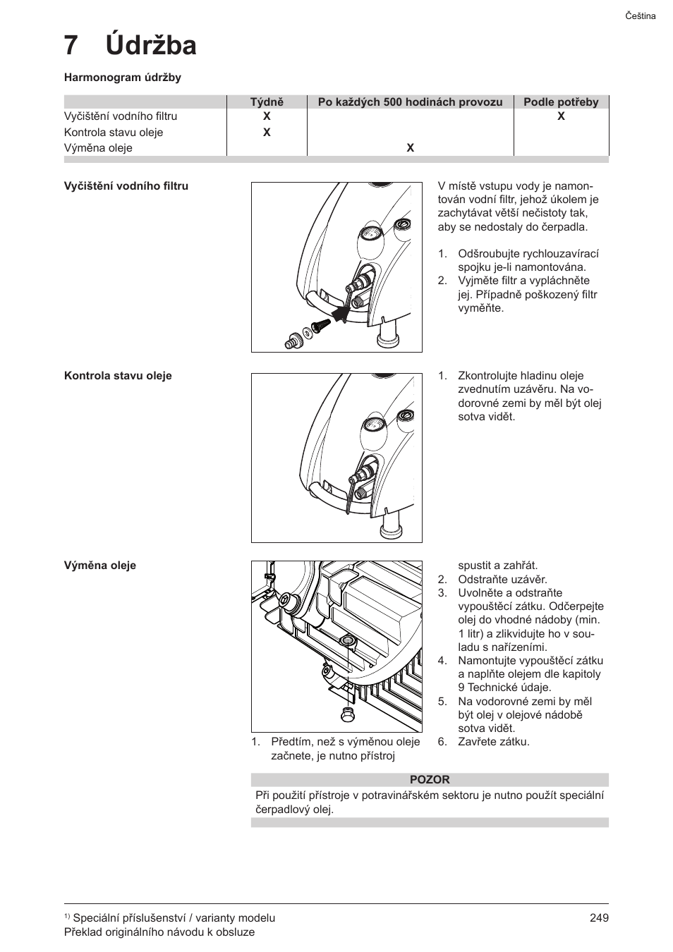 7 údržba | Graco AquaMax-E 3050 User Manual | Page 249 / 396