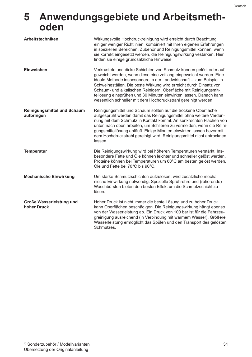 5 anwendungsgebiete und arbeitsmeth- oden | Graco AquaMax-E 3050 User Manual | Page 31 / 396