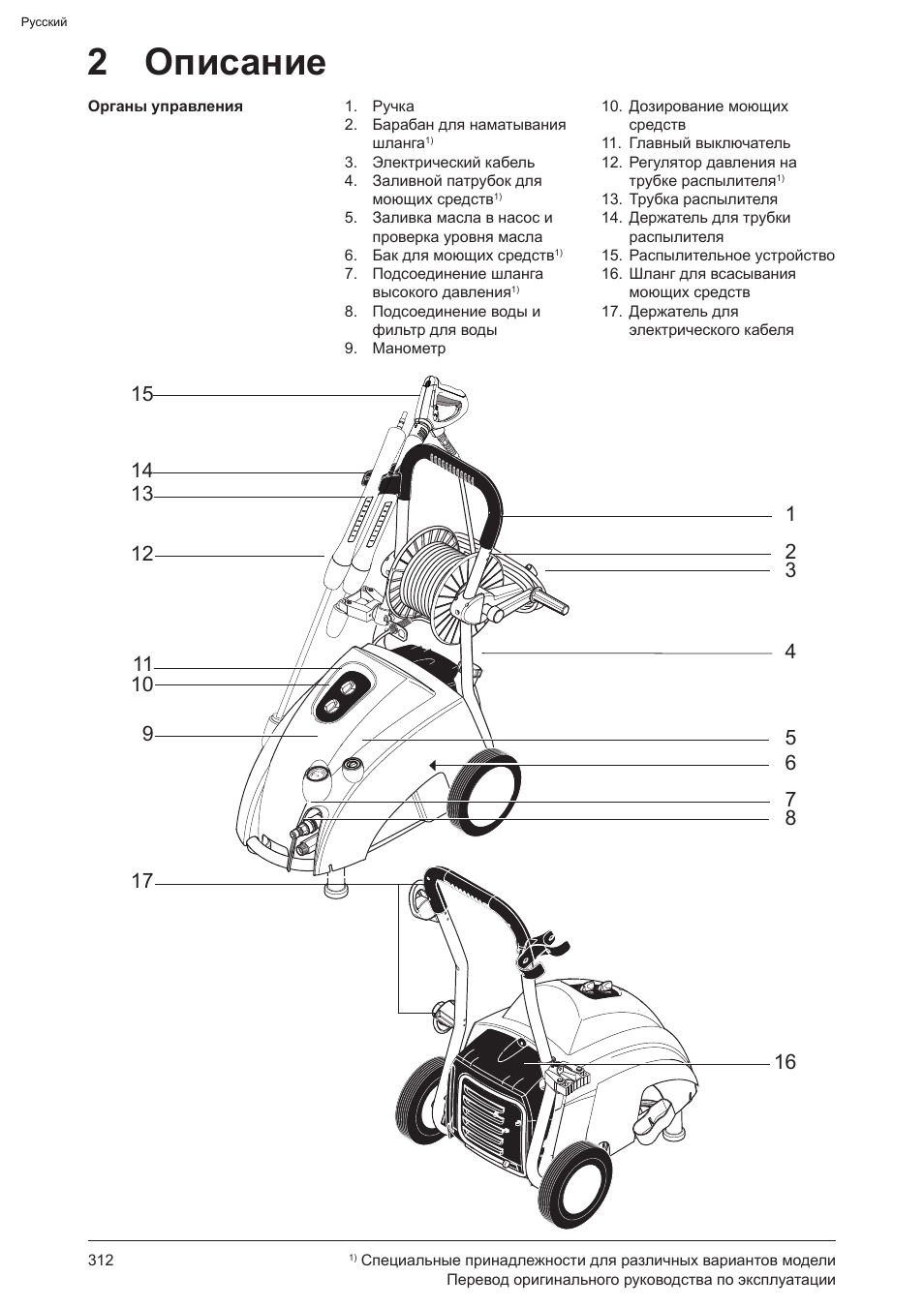 2 описание | Graco AquaMax-E 3050 User Manual | Page 312 / 396
