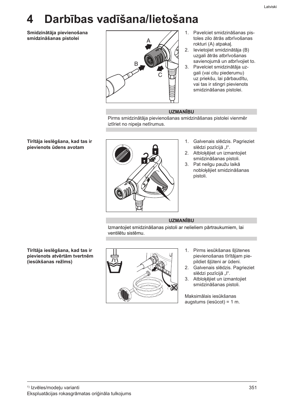4 darbības vadīšana/lietošana | Graco AquaMax-E 3050 User Manual | Page 351 / 396