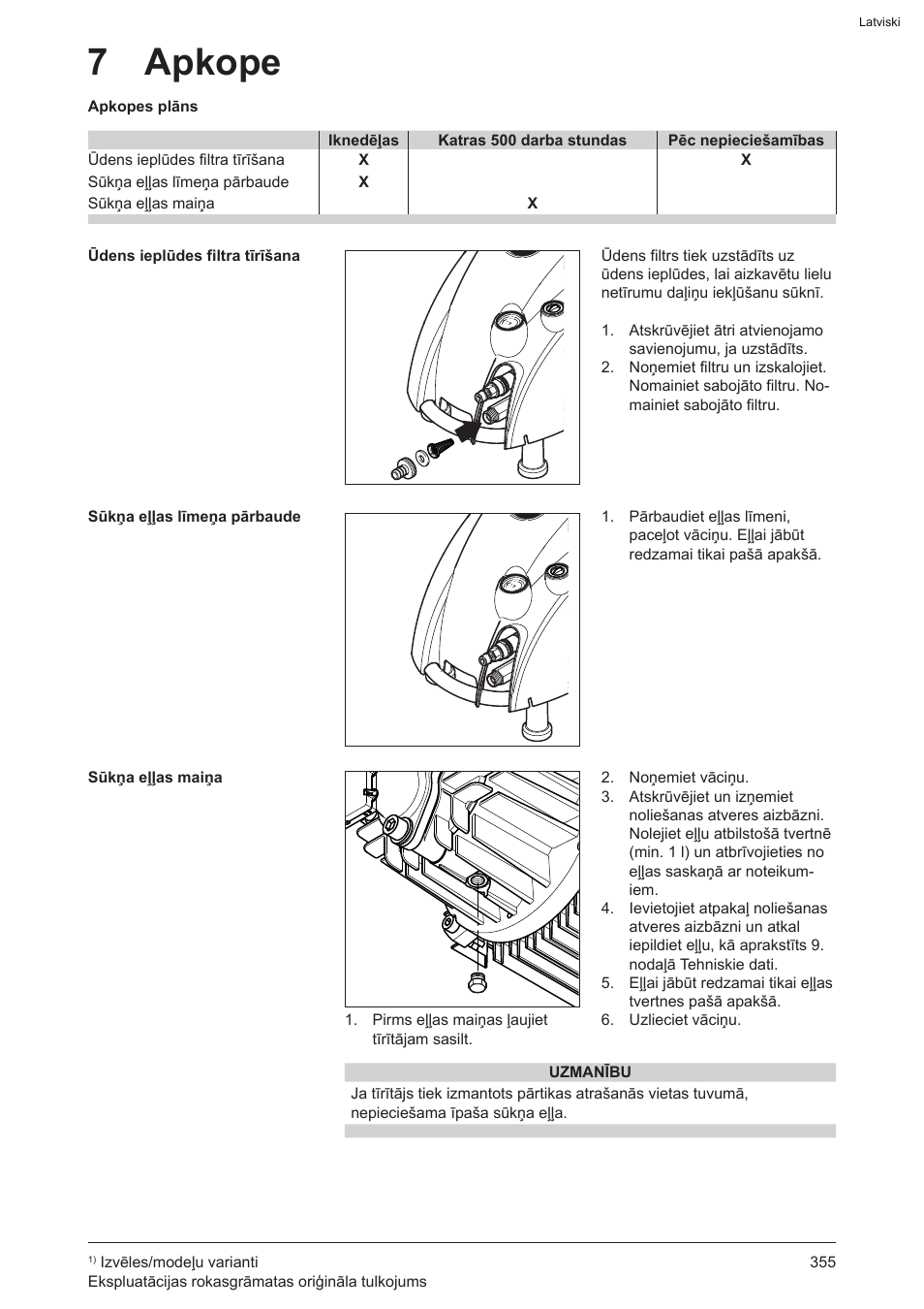 7 apkope | Graco AquaMax-E 3050 User Manual | Page 355 / 396