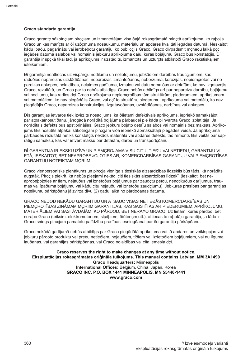 Graco AquaMax-E 3050 User Manual | Page 360 / 396