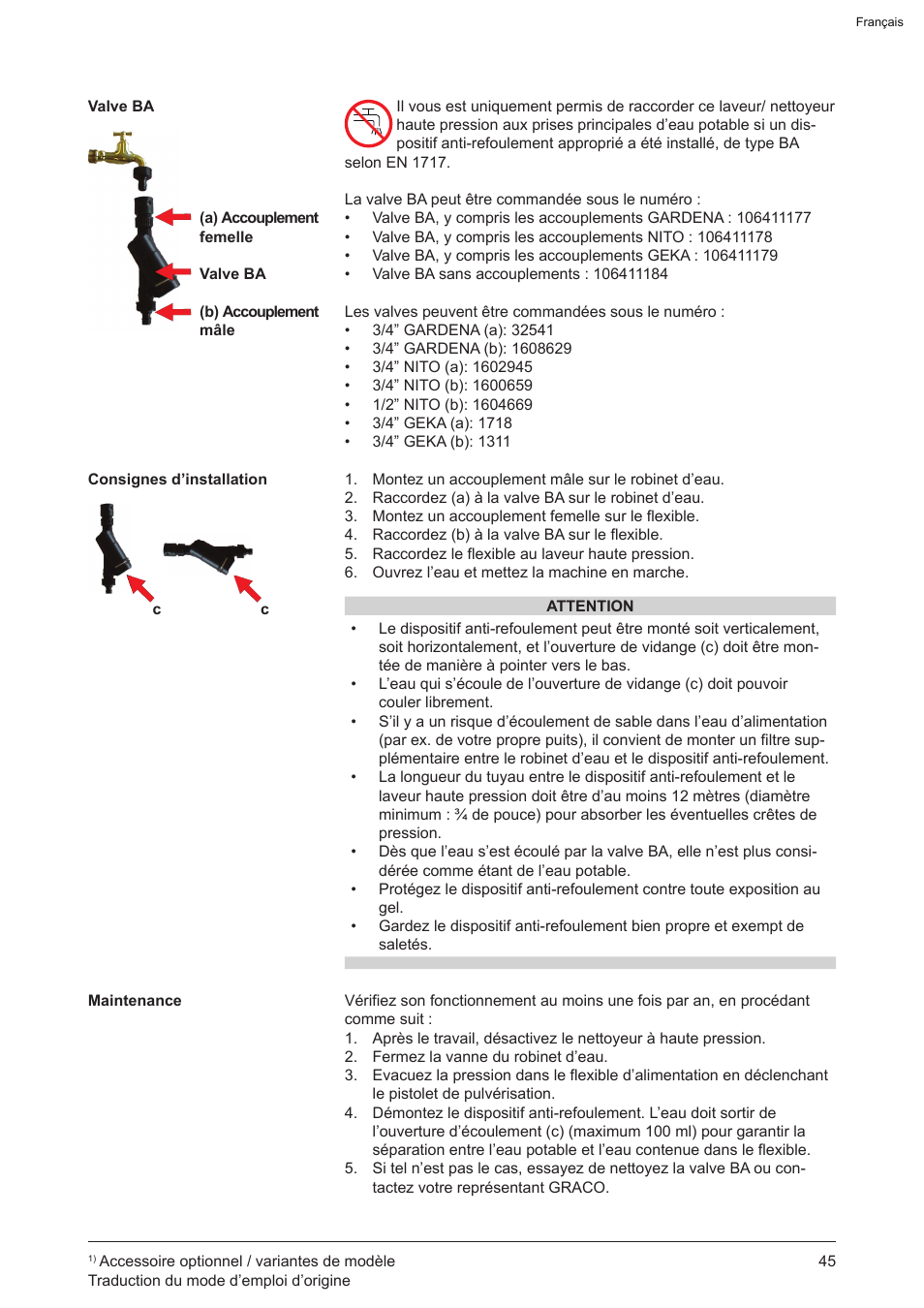 Graco AquaMax-E 3050 User Manual | Page 45 / 396