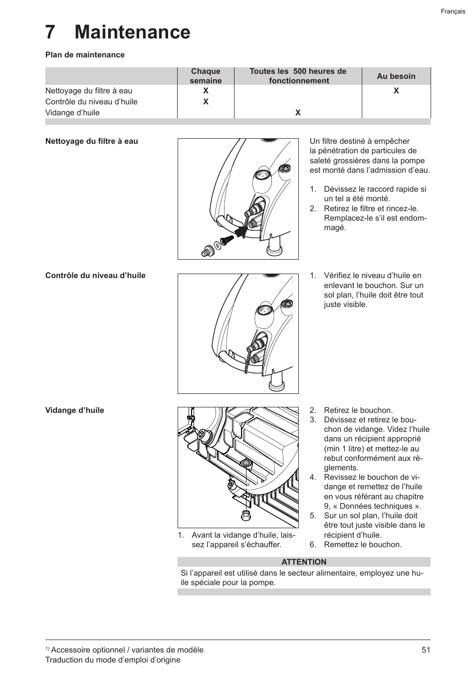 7 maintenance | Graco AquaMax-E 3050 User Manual | Page 51 / 396