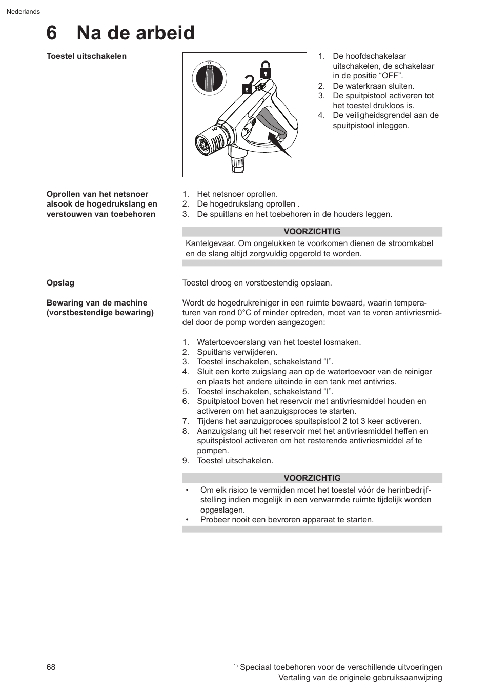 6 na de arbeid | Graco AquaMax-E 3050 User Manual | Page 68 / 396