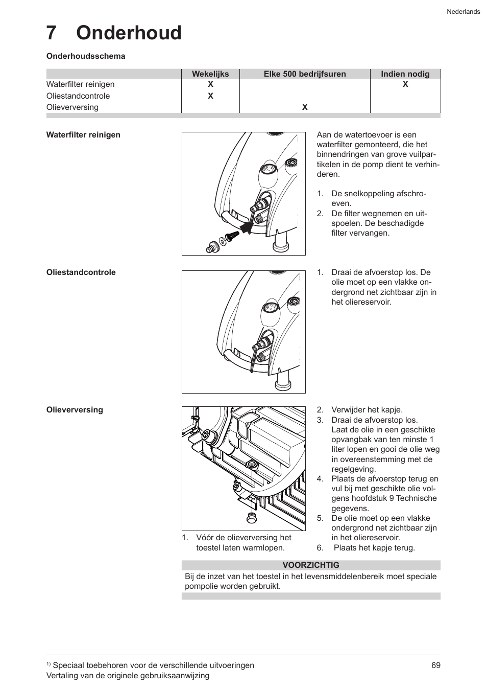 7 onderhoud | Graco AquaMax-E 3050 User Manual | Page 69 / 396