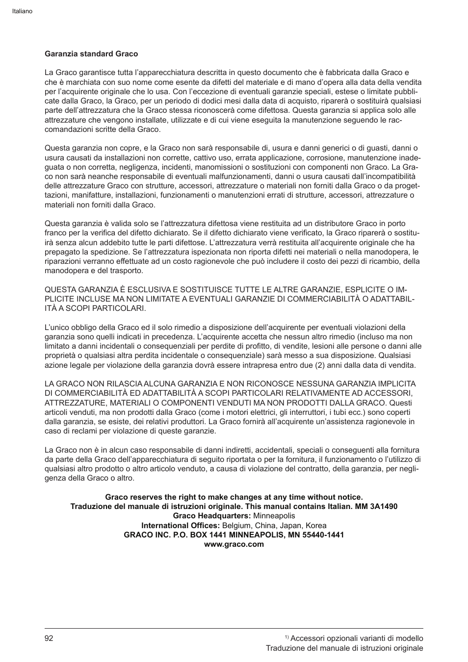 Graco AquaMax-E 3050 User Manual | Page 92 / 396