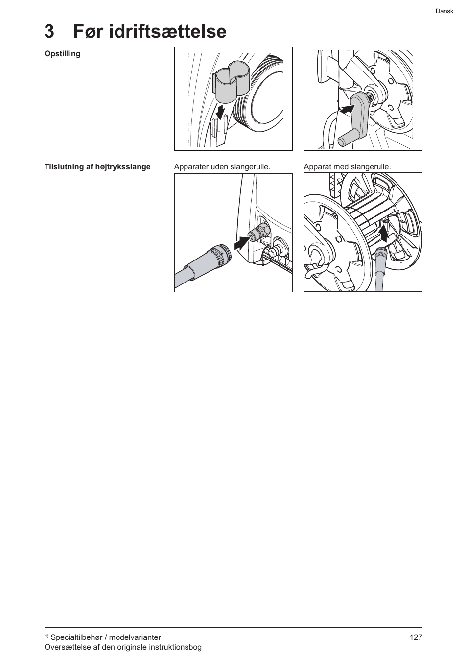 3 før idriftsættelse | Graco AquaMax 2335E User Manual | Page 127 / 376