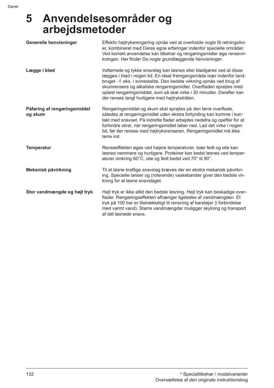 5 anvendelsesområder og arbejdsmetoder | Graco AquaMax 2335E User Manual | Page 132 / 376