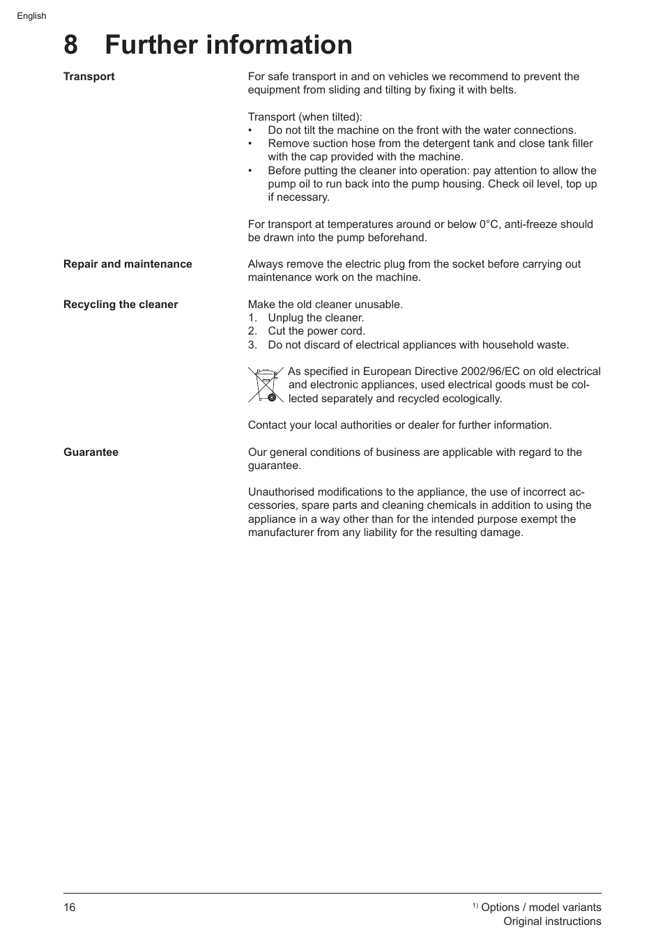 8 further information | Graco AquaMax 2335E User Manual | Page 16 / 376