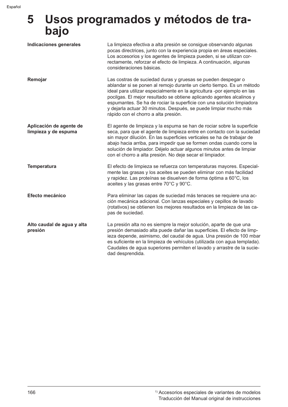 5 usos programados y métodos de tra- bajo | Graco AquaMax 2335E User Manual | Page 166 / 376