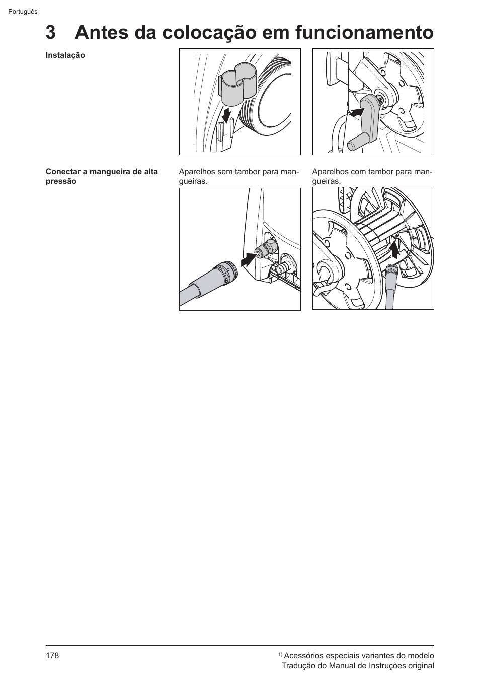 3 antes da colocação em funcionamento | Graco AquaMax 2335E User Manual | Page 178 / 376