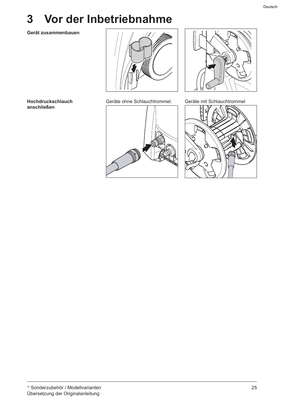 3 vor der inbetriebnahme | Graco AquaMax 2335E User Manual | Page 25 / 376