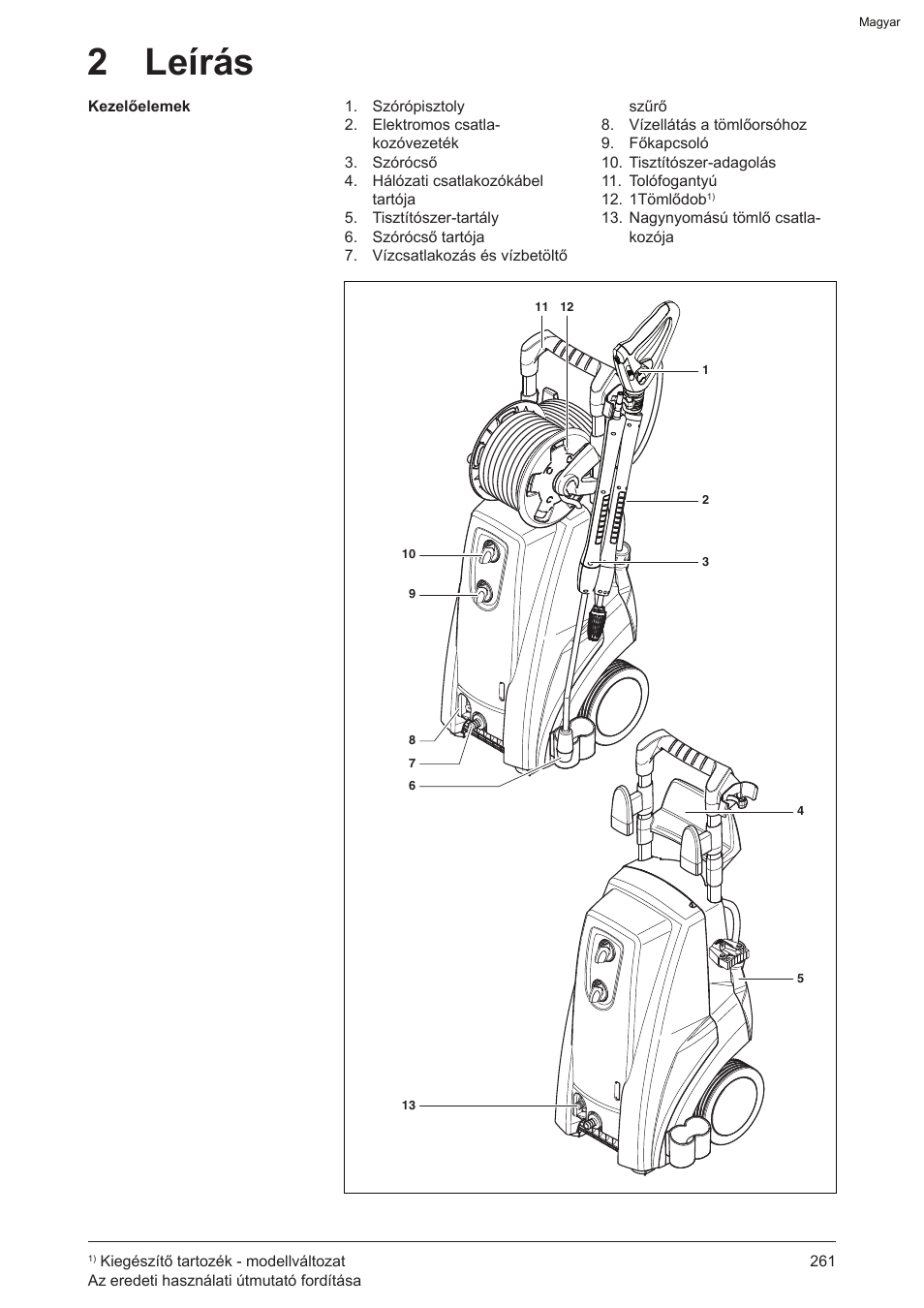 2 leírás | Graco AquaMax 2335E User Manual | Page 261 / 376