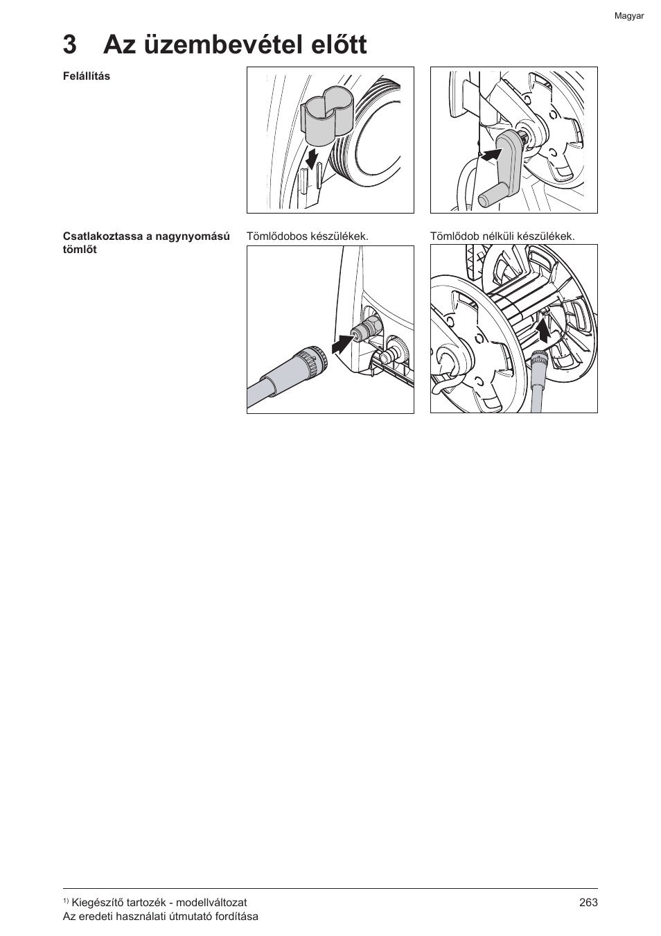 3 az üzembevétel előtt | Graco AquaMax 2335E User Manual | Page 263 / 376