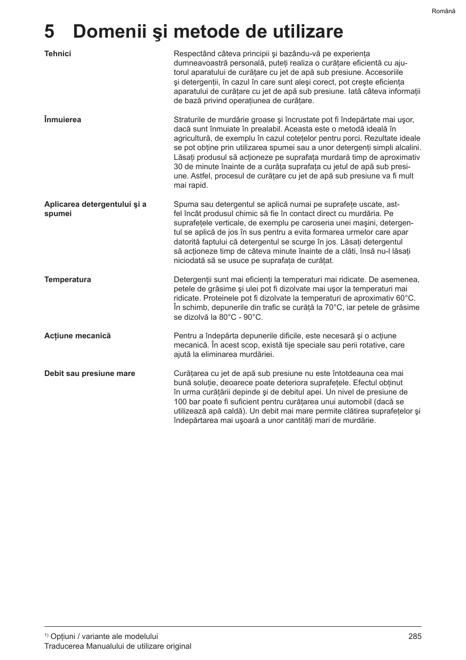 5 domenii şi metode de utilizare | Graco AquaMax 2335E User Manual | Page 285 / 376