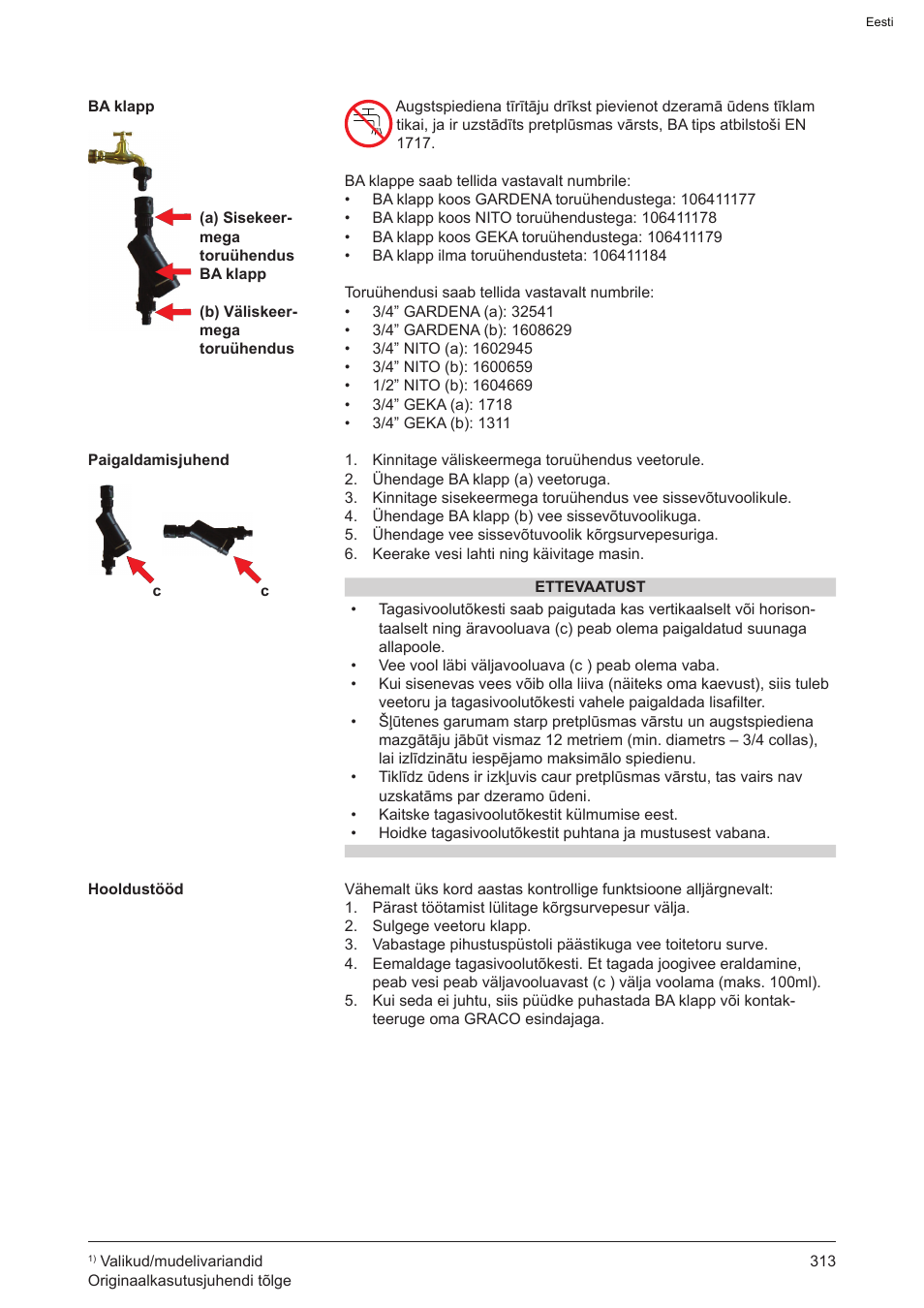 Graco AquaMax 2335E User Manual | Page 313 / 376