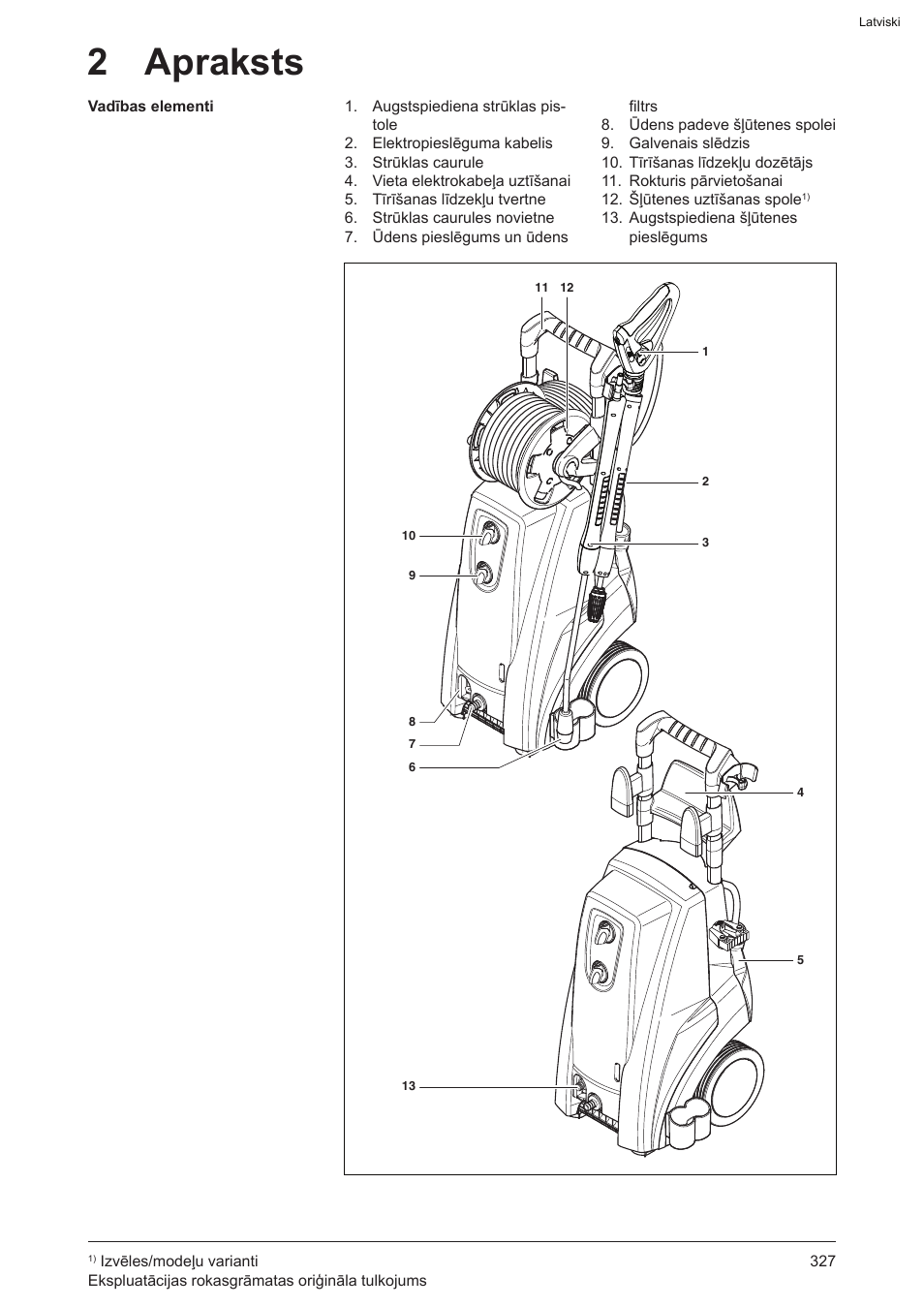 2 apraksts | Graco AquaMax 2335E User Manual | Page 327 / 376