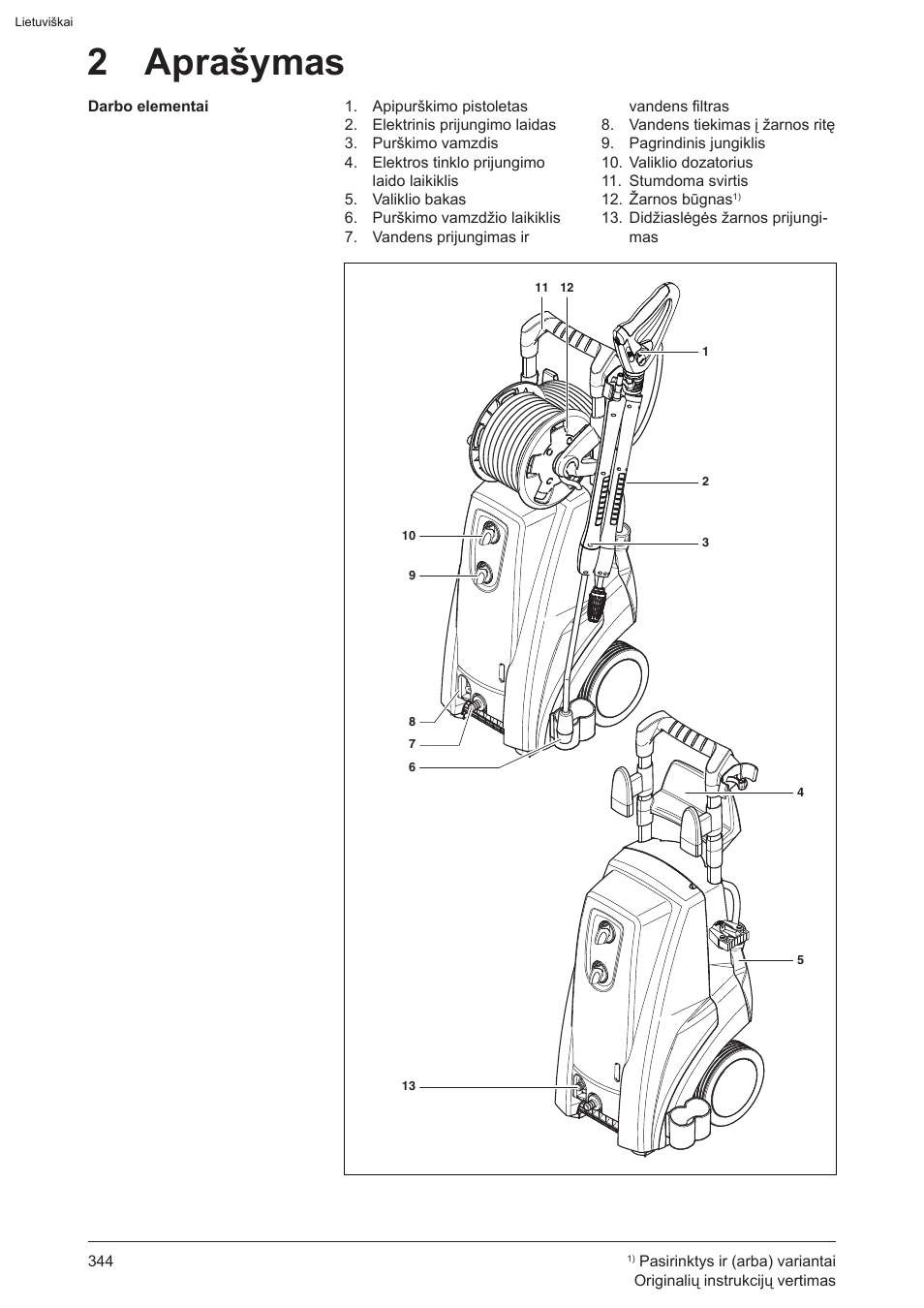 2 aprašymas | Graco AquaMax 2335E User Manual | Page 344 / 376