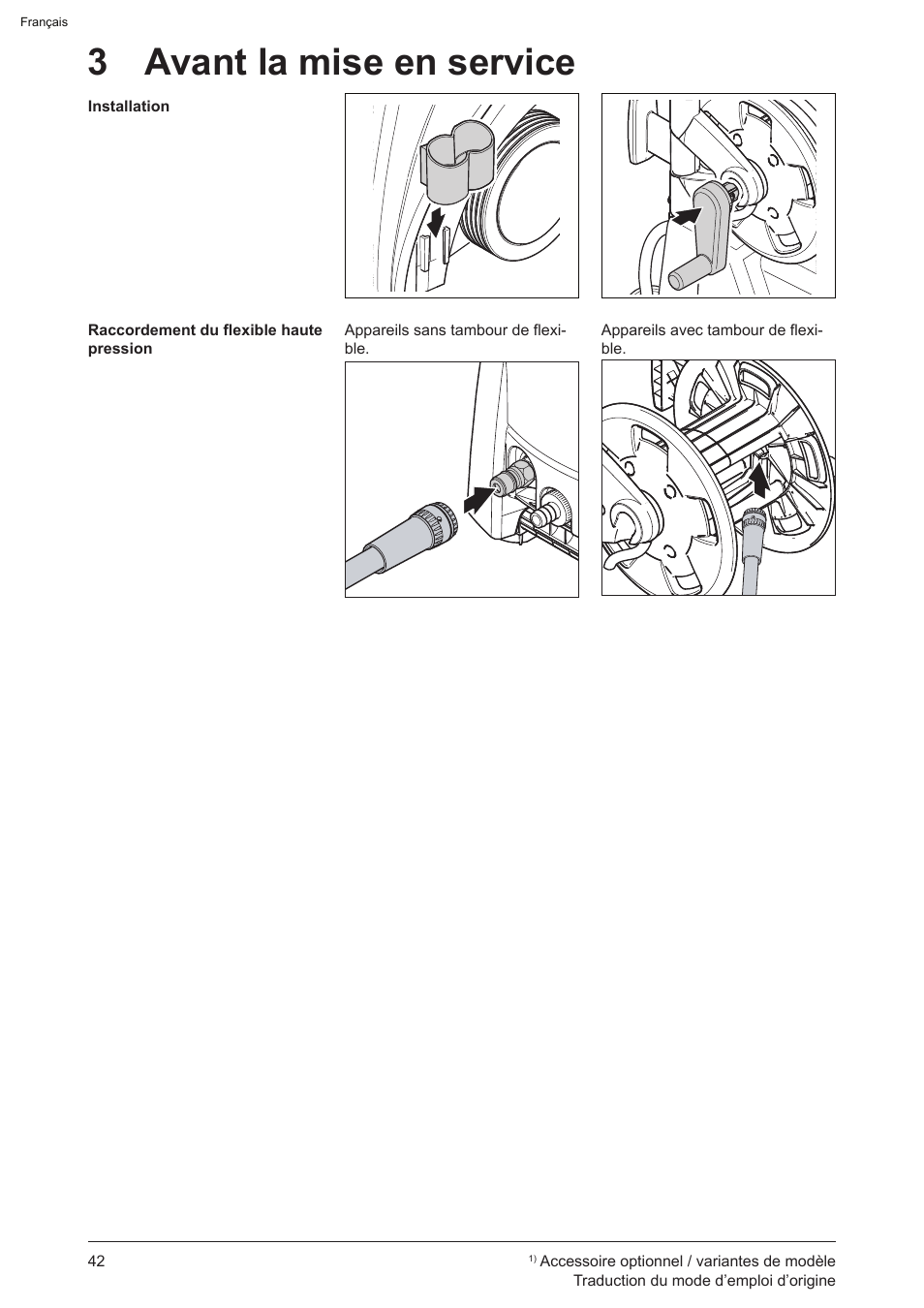 3 avant la mise en service | Graco AquaMax 2335E User Manual | Page 42 / 376